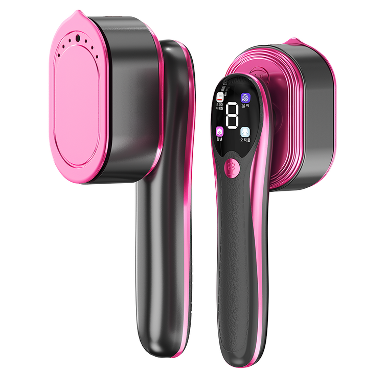 Richmagic 핸디형 스팀 다리미 스탠드 평면식 드라이식 스팀식 올인원 접이식 휴대용 스팀다리미, 그레이