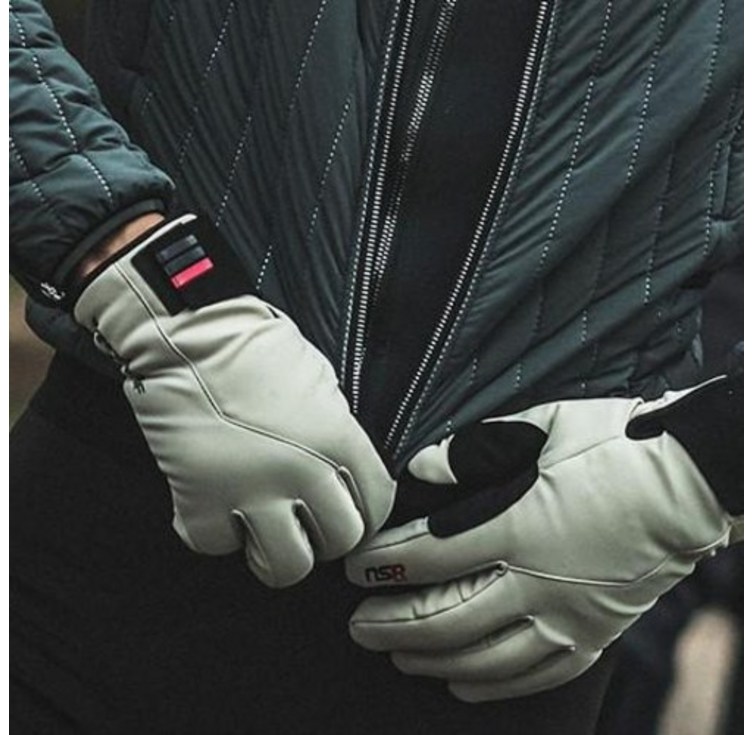 NSR 클럽 램파트 패딩 긴장갑 2 겨울 방풍 장갑, 블랙