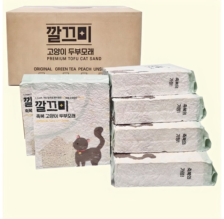고양이두부모래 1.5mm 극세사입자