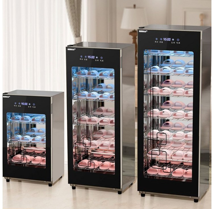 신발건조기 슬리퍼 소독장 신발 탈취 살균 건조가열 자외선, 3단 블랙 88L, ONE