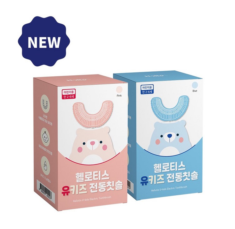 헬로티스 유키즈 전동칫솔 어린이 유아 U자형 칫솔 헬로티스 유키즈 전동칫솔 어린이 유아 U자형 칫솔