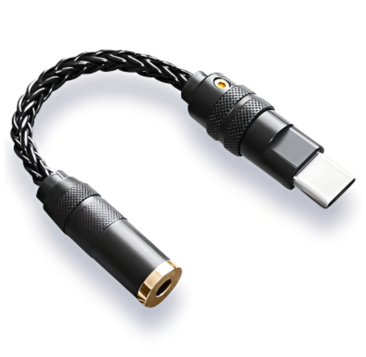 시그델 HiFi 고음질 ALC5686 C타입 꼬다리 DAC 덱 3.5mm 32BIT 384KHZ 이어폰 변환 앰프 꼬다리덱 오디오 헤드폰 젠더 MD01, 1개, 블랙, 11cm