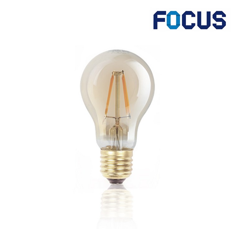 포커스 FOCUS COB엘디자인램프 A60 3.5W 에디슨전구 주광색, 1개