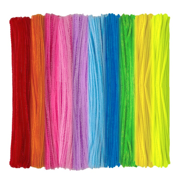 만들하비 칼라 색상 재단 가는 모루 털 철사 끈, 03 컬러플믹스랜덤발송, 500개