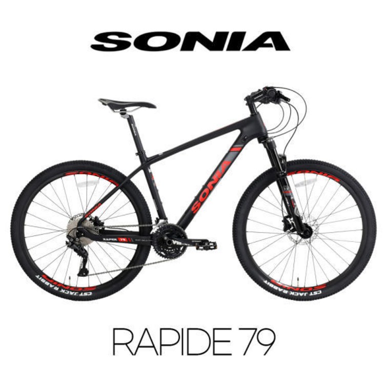 소니아 라피드 79 시마노 데오레 카본 미조립 MTB 자전거